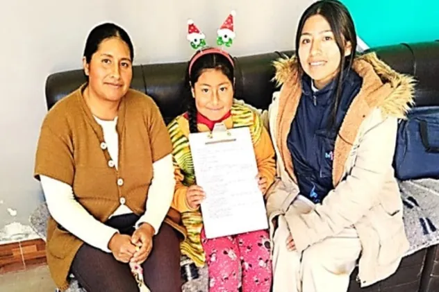 Acompañamiento a niña y familia.