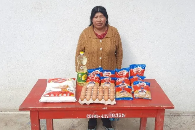 Apoyo alimentario y productos básicos.