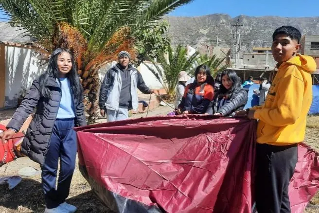 Actividad comunitaria al aire libre.
